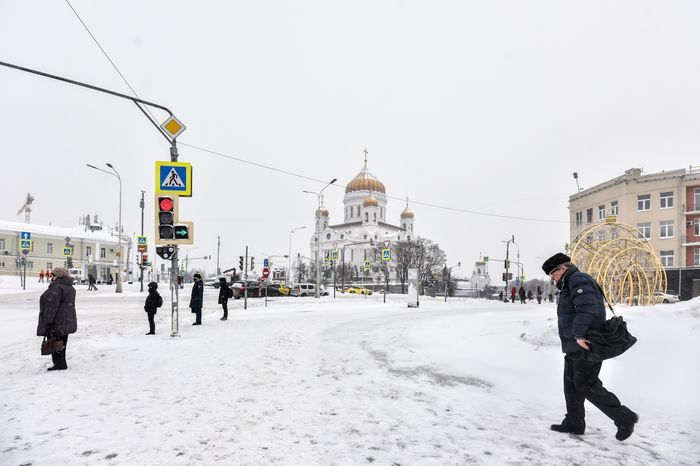 Снегопад в Москве