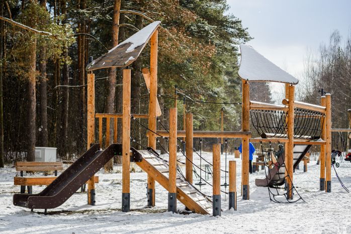 Лесопарк «Лесная опушка» в поселке Октябрьский округа Люберцы