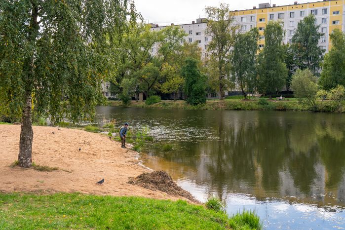 Одинцово. Набережная у Комсомольского пруда