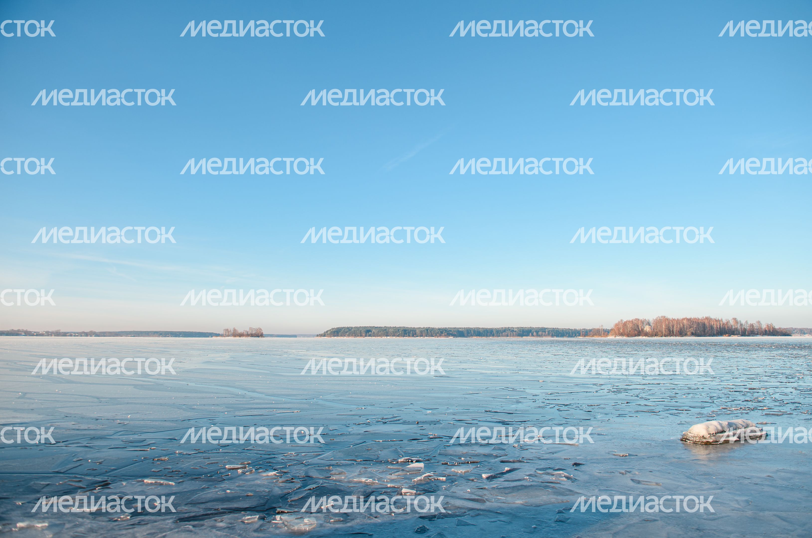 Зимние виды города Калязин
