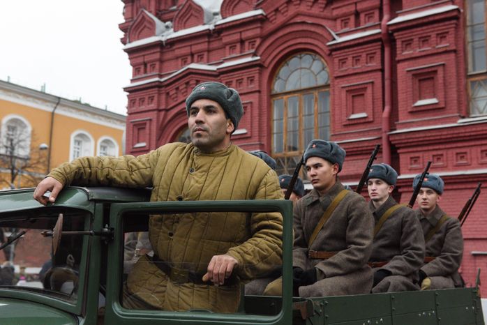 Торжественный марш в честь 78-ой годовщины военного парада 7 ноября 1941 года