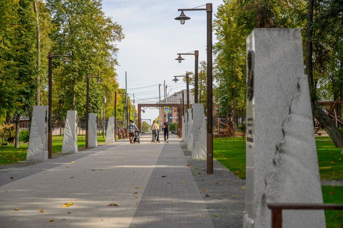 Сквер имени В.Н. Леонова в Зарайске