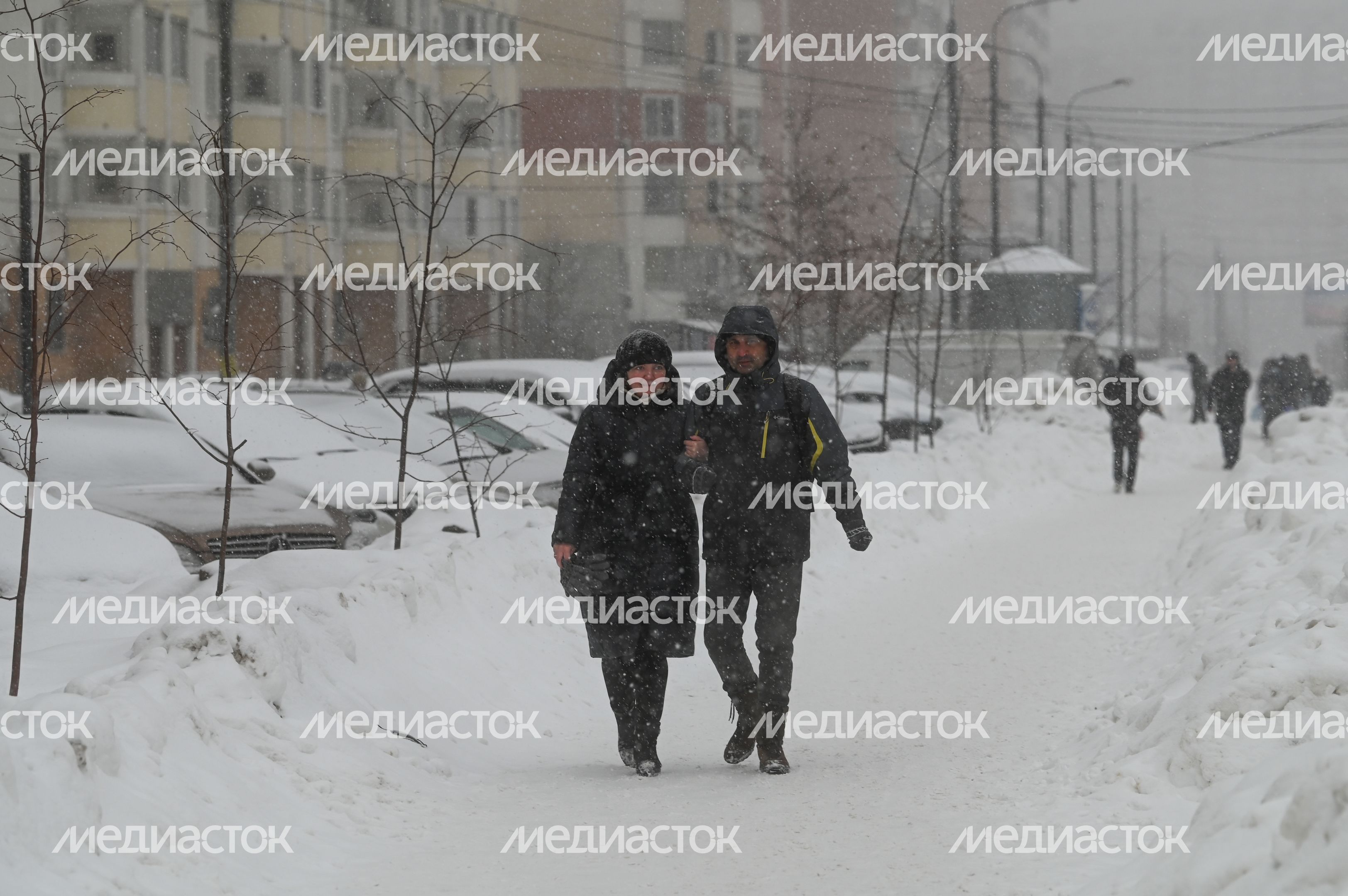 Снегопад в Люберцах