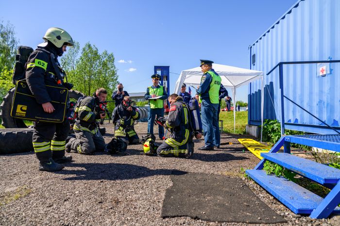 Соревнования спасателей в Ногинске Богородского округа