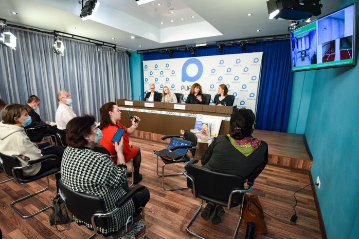 Пресс-конференция, посвященная запуску второй очереди проекта «Единой России» по созданию «добрых комнат» в больницах Подмосковья