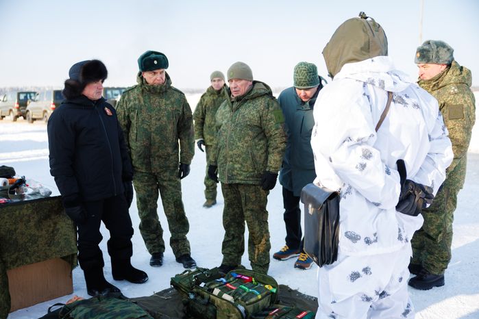 Андрей Воробьев посетил полигон в Московском высшем общевойсковом командном училище