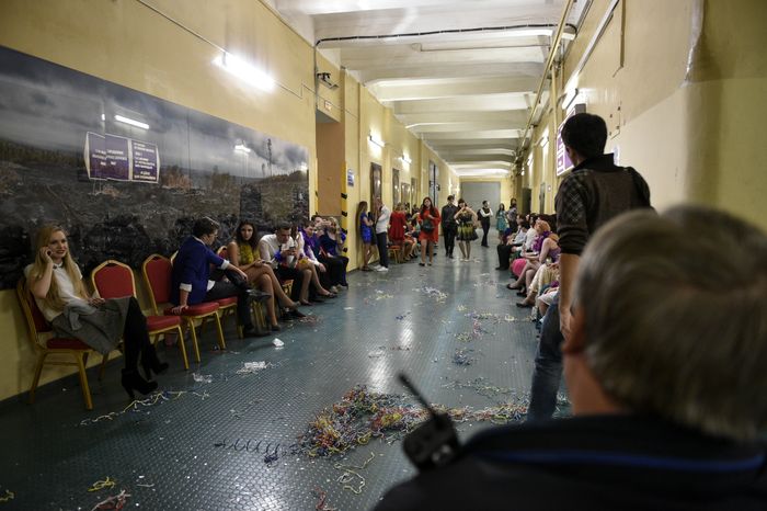 Запись "Новогодней ночи" на "Первом канале"