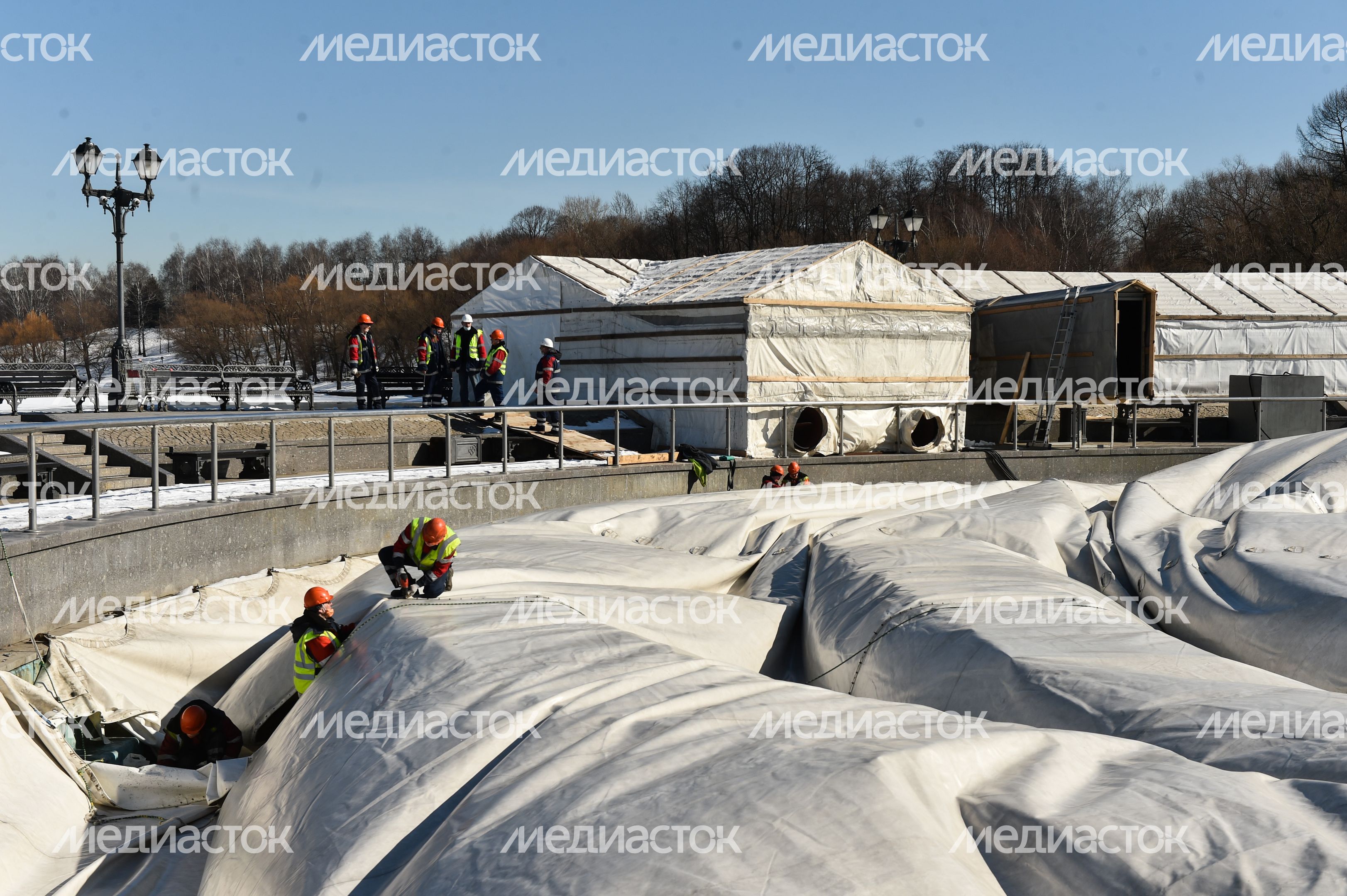 Расконсервация музыкального фонтана в музее-заповеднике «Царицыно»