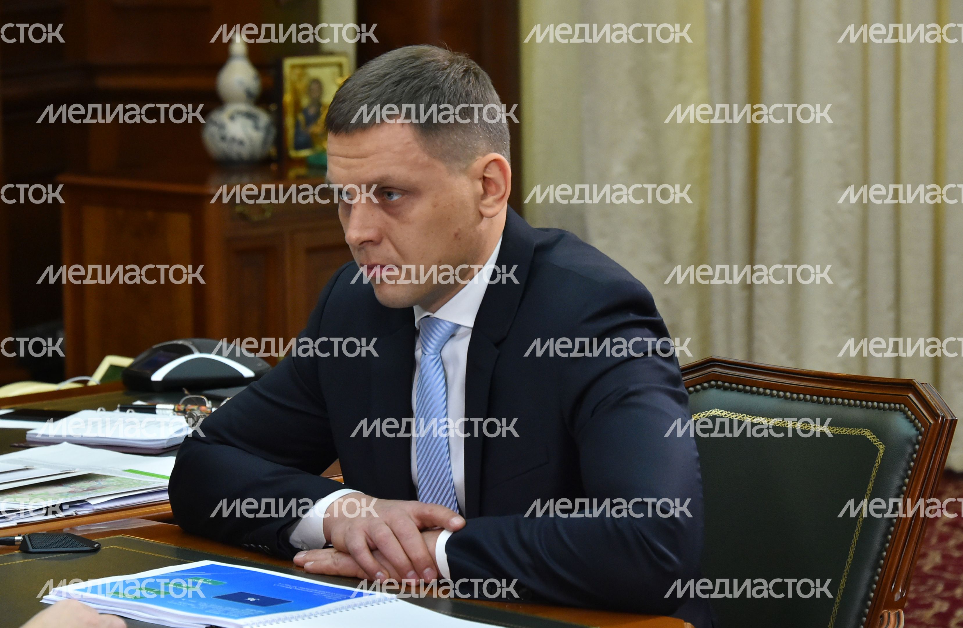 Встреча губернатора МО с главой  Можайского  района