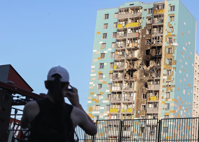 Дом в Раменском г.о., поврежденный в результате атаки украинских дронов