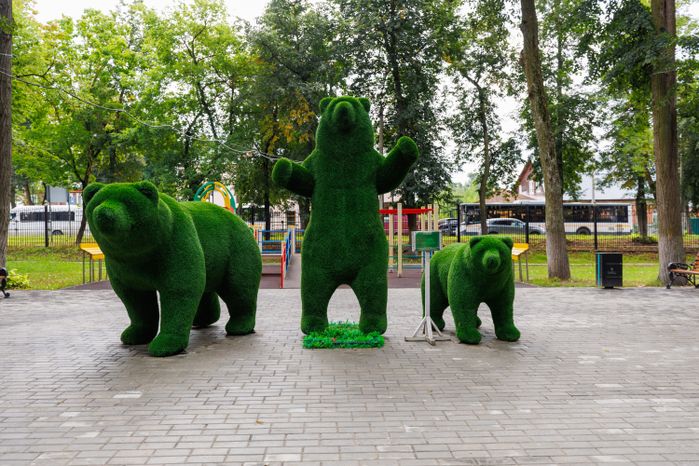 Городской парк культуры и отдыха «Пегас» в Егорьевске летом