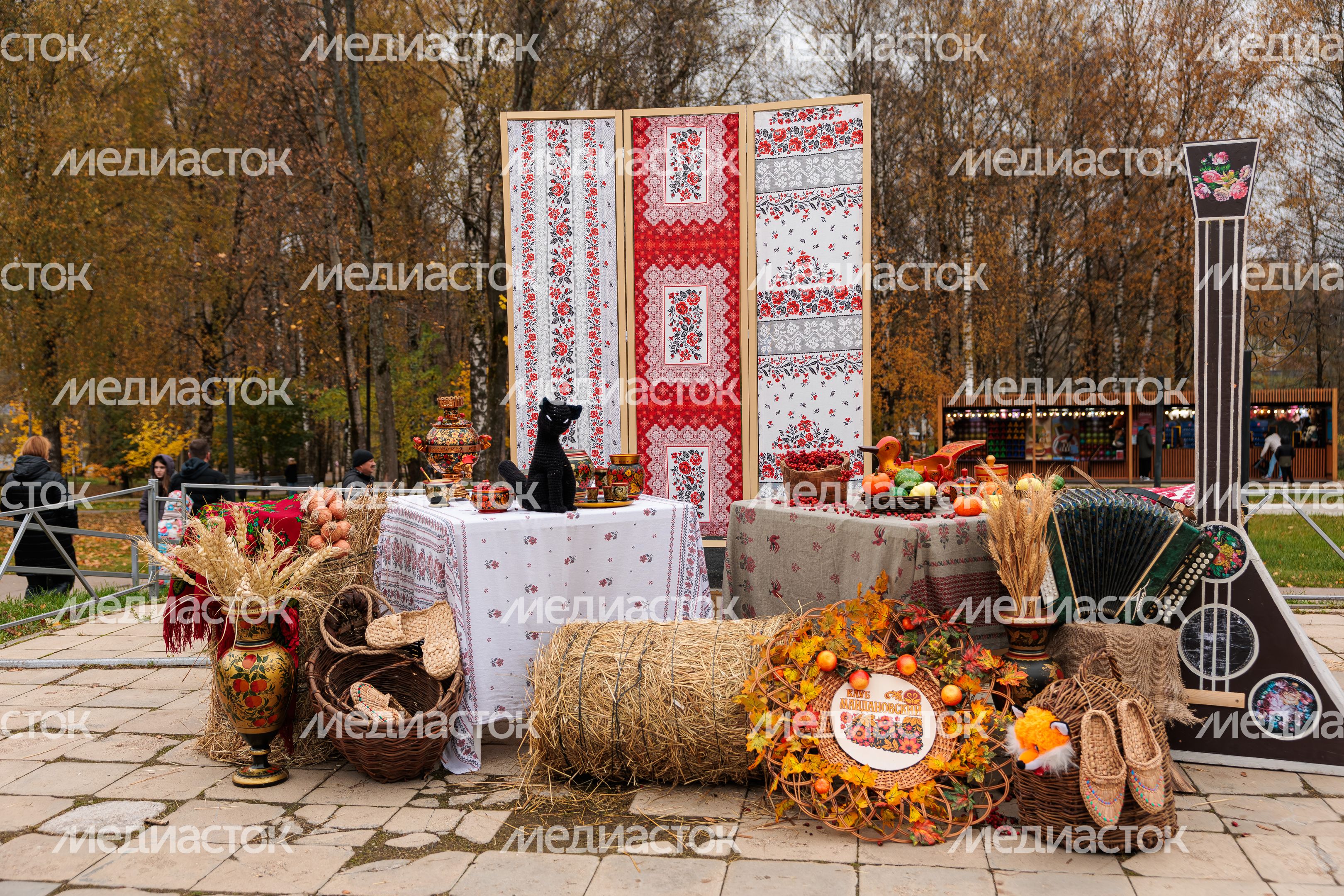 Фотозона на фольклорном фестивале «Покровские вечерки» в Клину