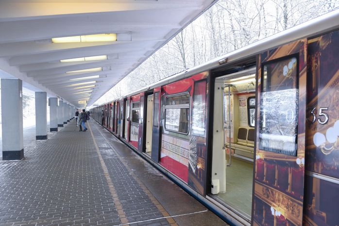 Запуск нового тематического поезда «Мой Маршак» в метро Москвы
