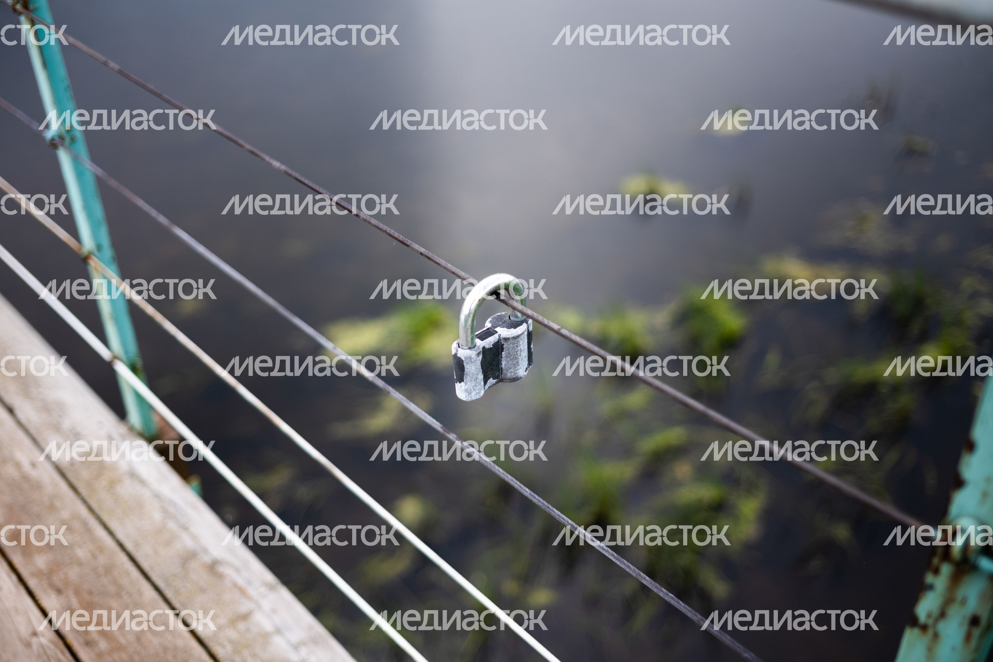 Подвесной мост у села Каринское в Одинцовском округе Подвесной мост у села Каринское в Одинцовском округе