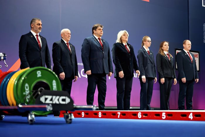 Судьи соревнований Кубка России по тяжелой атлетике-2026 в Люберцах