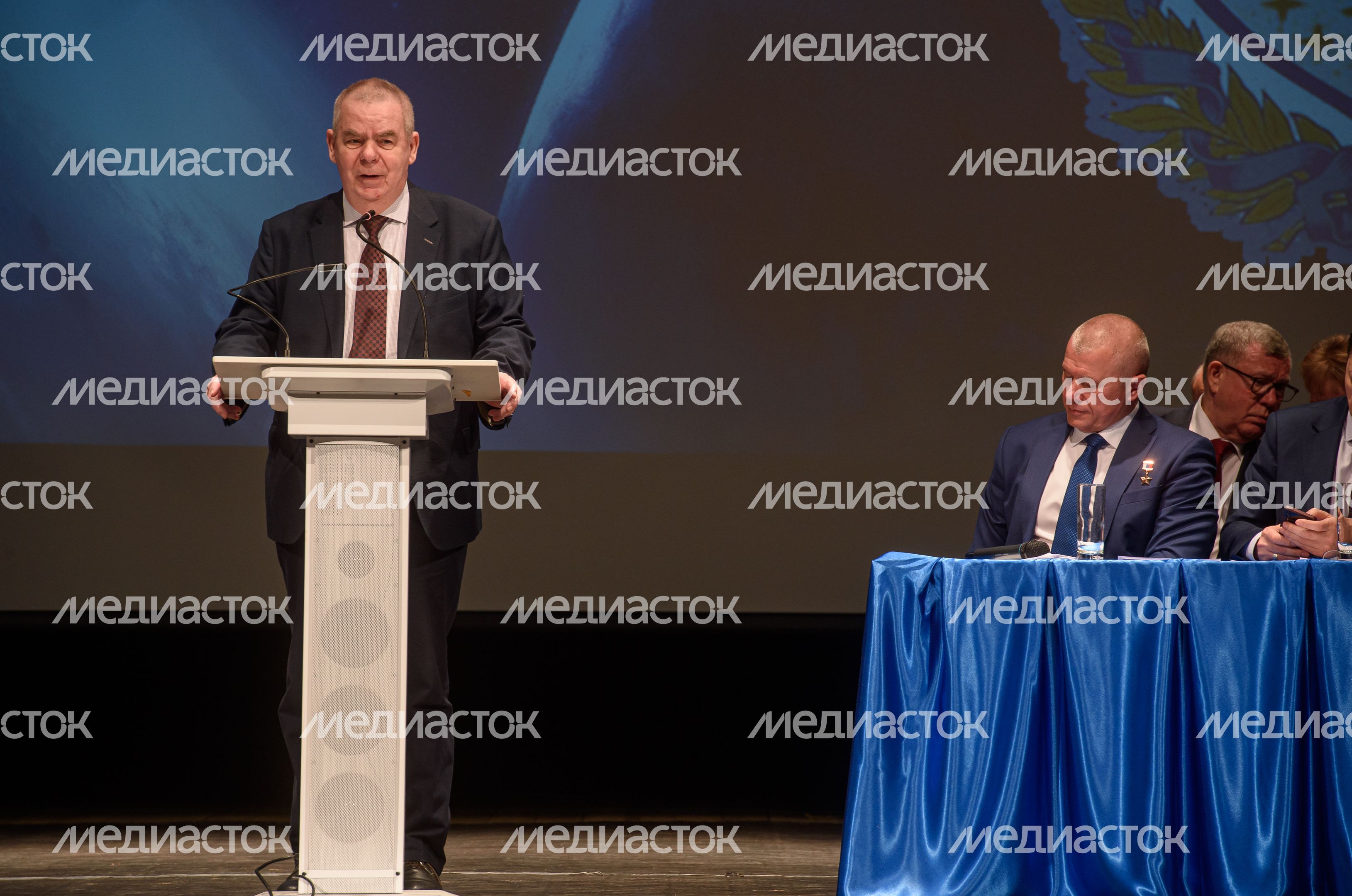 Торжественная встреча космонавтов и астронавтов 67-й длительной экспедиции на МКС