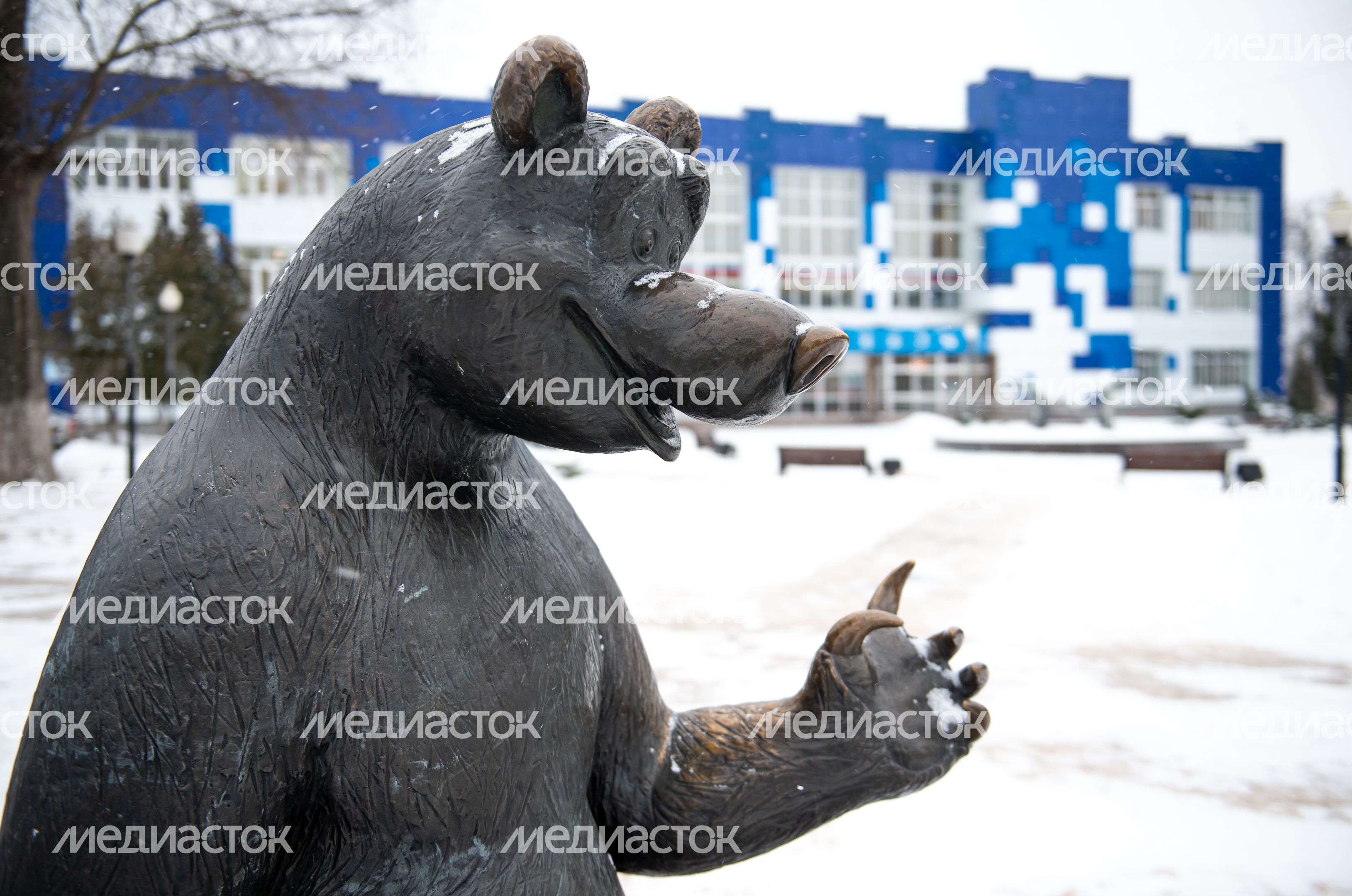 Зимние виды города Воскресенск