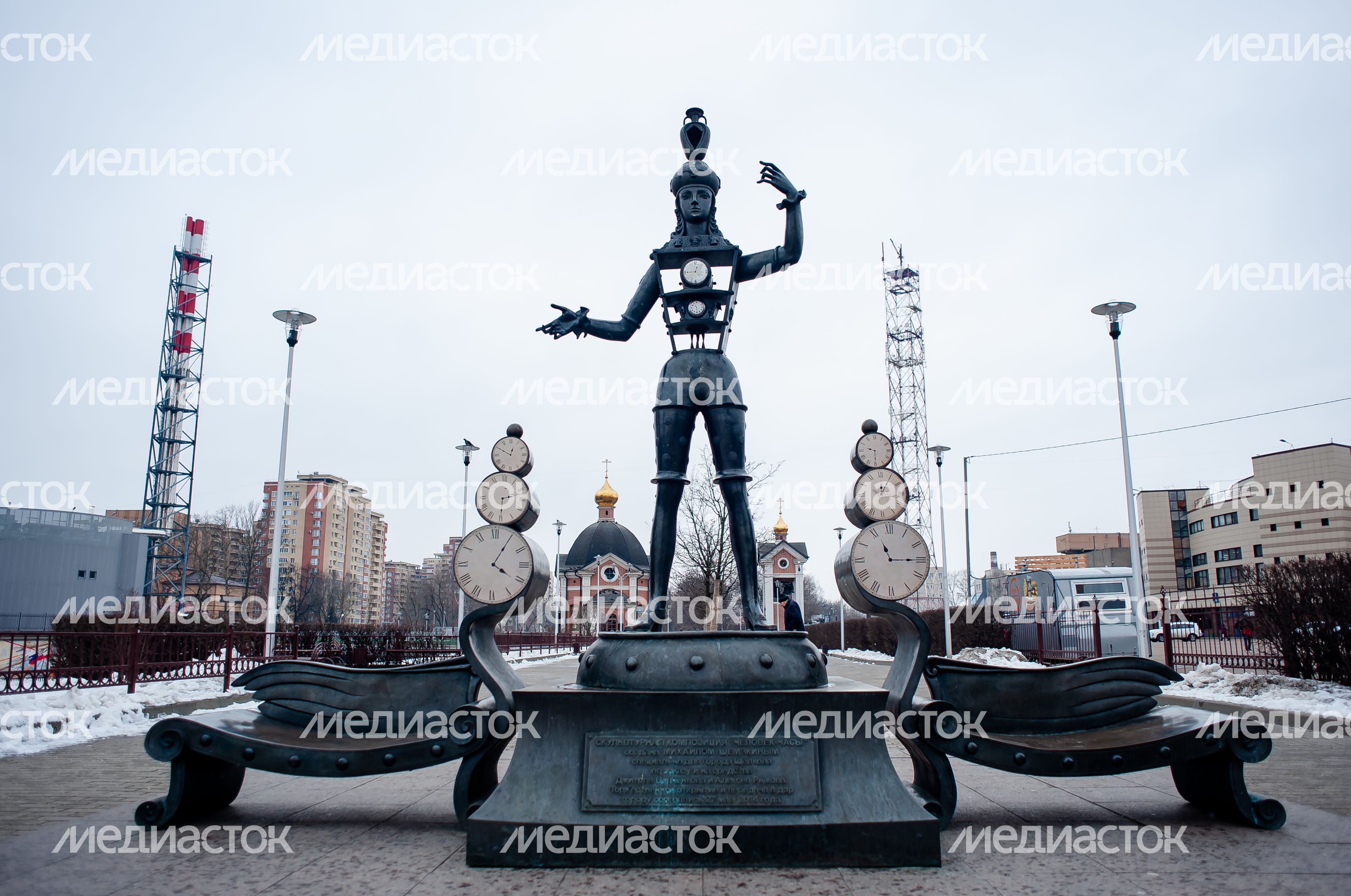 Зимние виды города Щелково