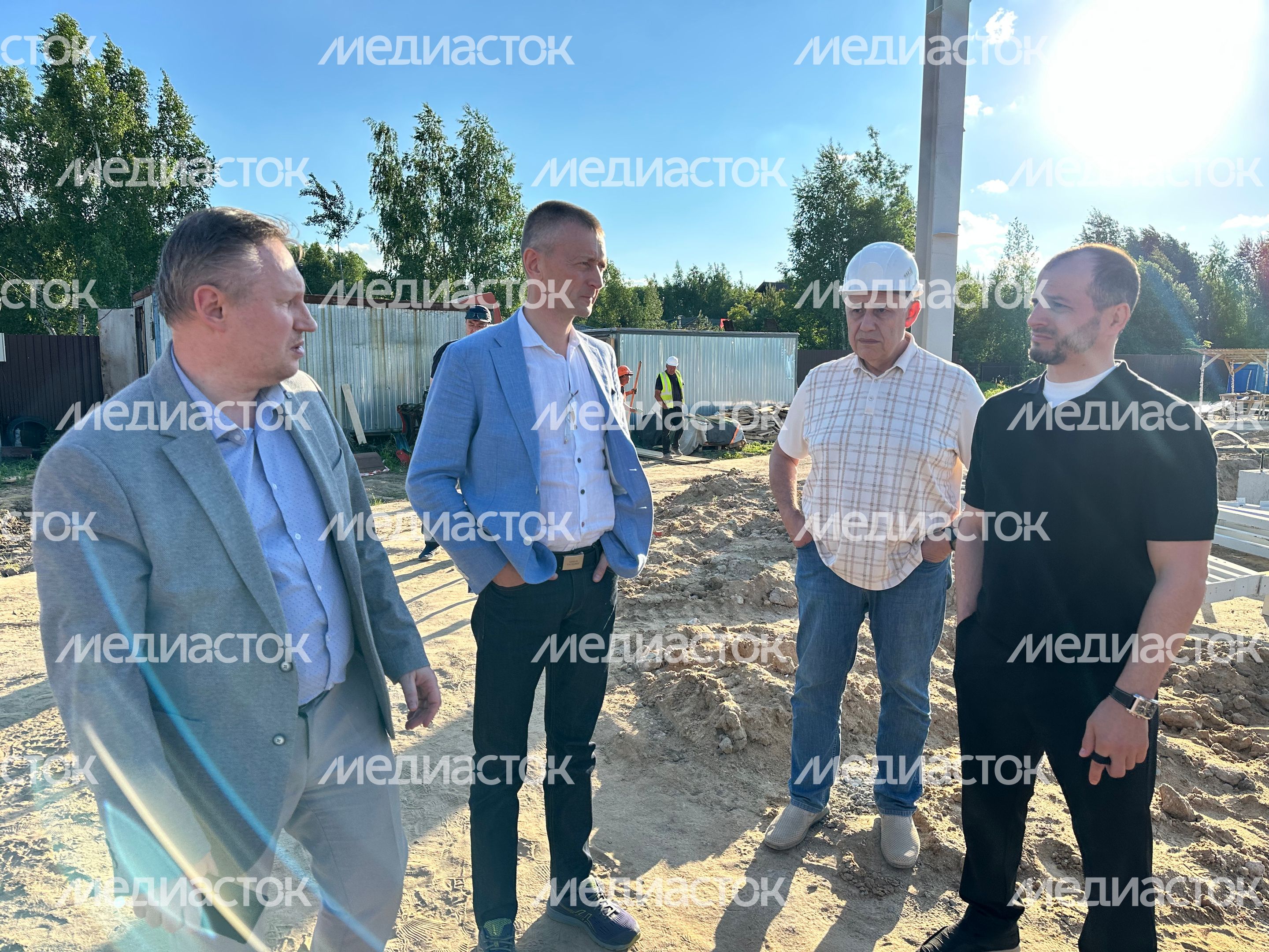 Первый заместитель министра ЖКХ Московской области Дмитрий Лабыкин проверил ход строительства инфраструктурных объектов