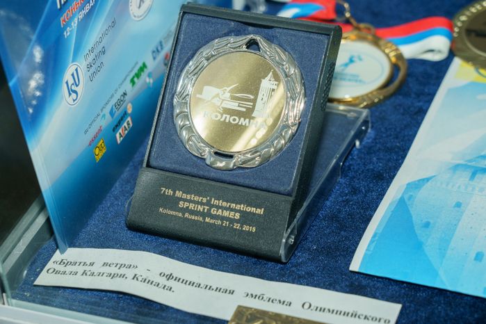 Выставка о развитии конькобежного спорта в Конькобежном центре «Коломна»