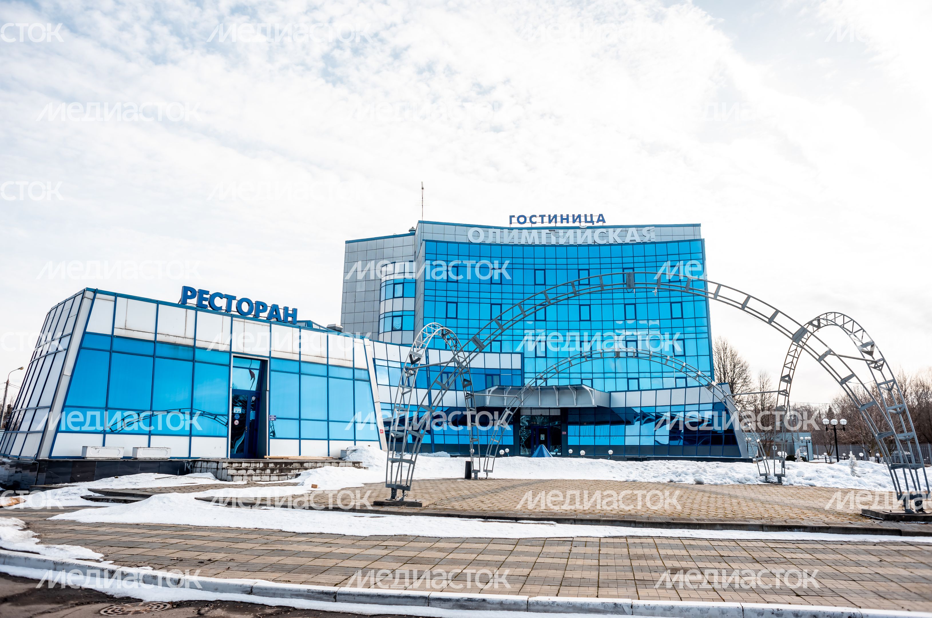 Зимние виды города Чехов