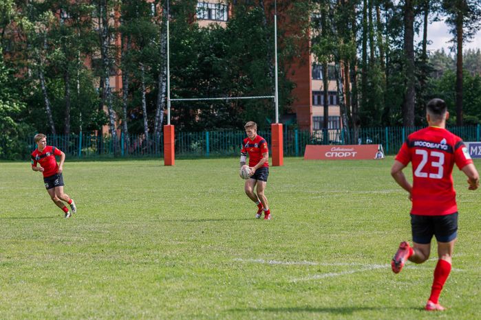 Победа "ВВА-Подмосковье-м" в чемпионате молодежных команд по регби в Монино