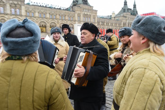 Торжественный марш в честь 78-ой годовщины военного парада 7 ноября 1941 года