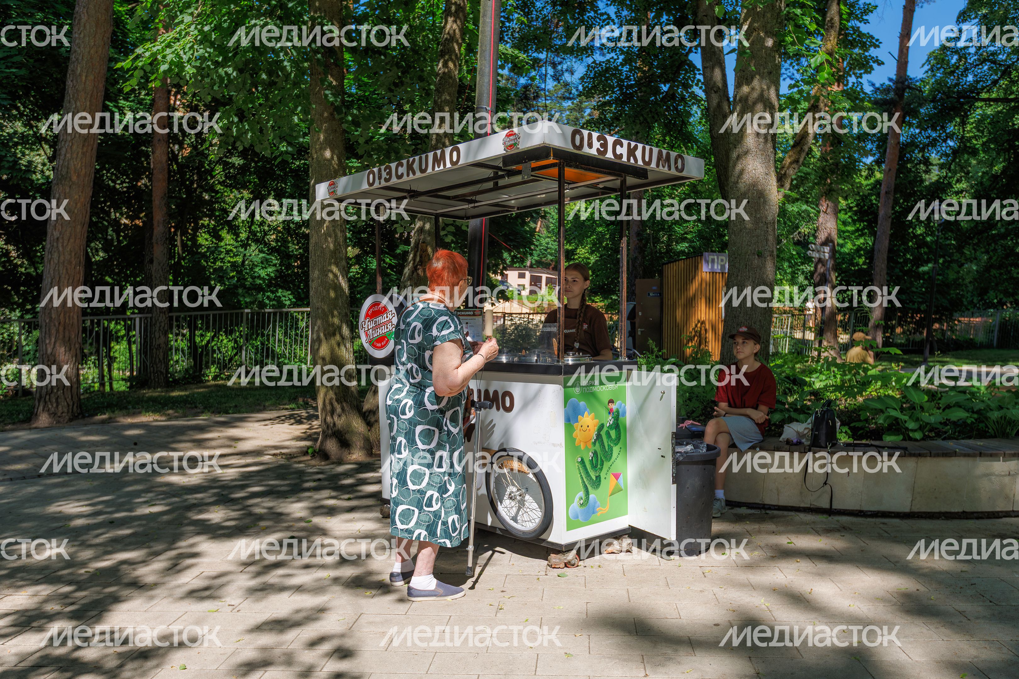 Летние виды улицы Московской в Звенигороде Летние виды улицы Московской в Звенигороде
