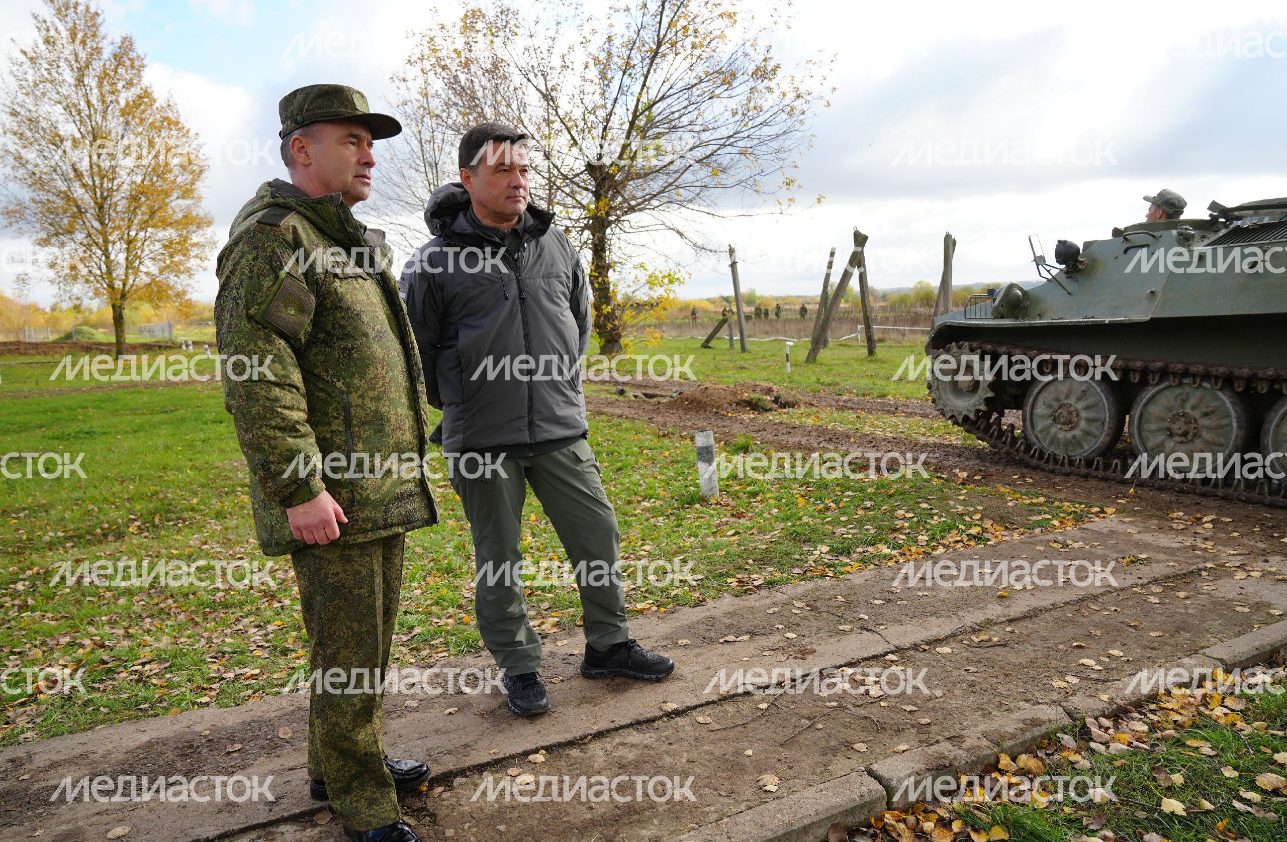 Посещение мобилизационного пункта в Серпухове Губернатором Подмосковья