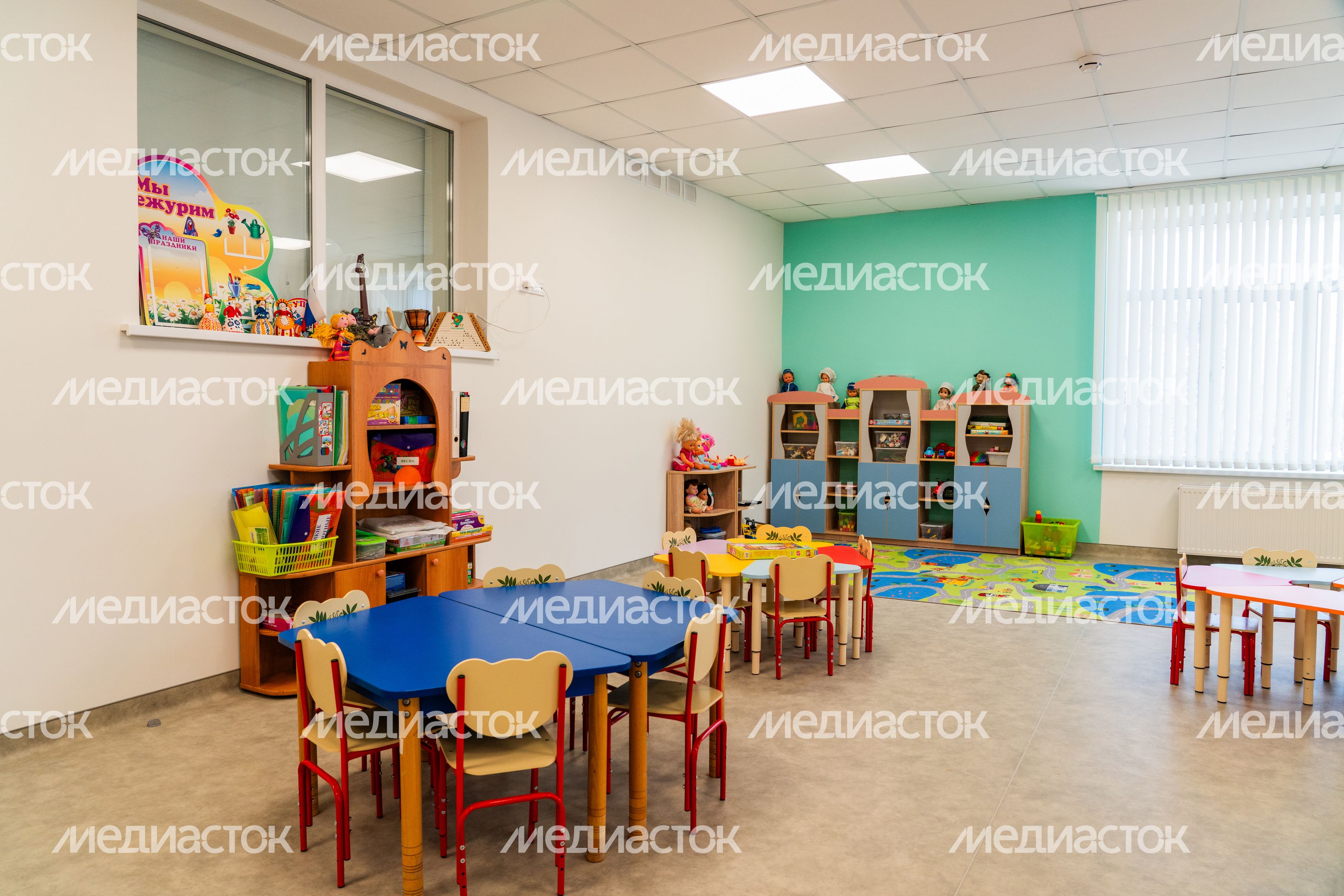Игровая комната в детском саду №44 поселка Радумля округа Солнечногорск после капитального ремонта Игровая комната в детском саду №44 поселка Радумля округа Солнечногорск после капитального ремонта
