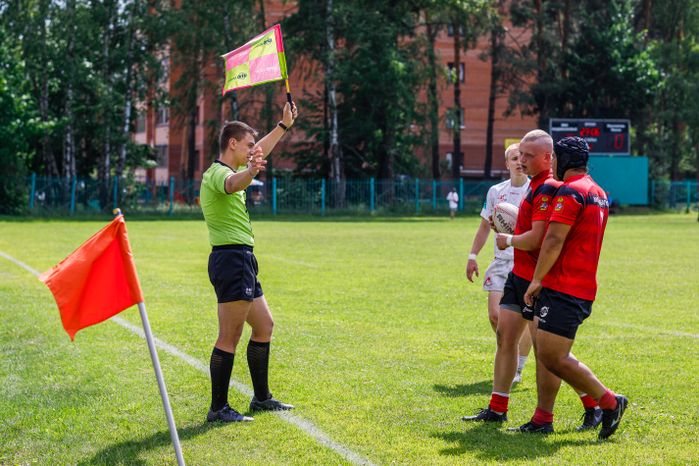 Победа "ВВА-Подмосковье-м" в чемпионате молодежных команд по регби в Монино