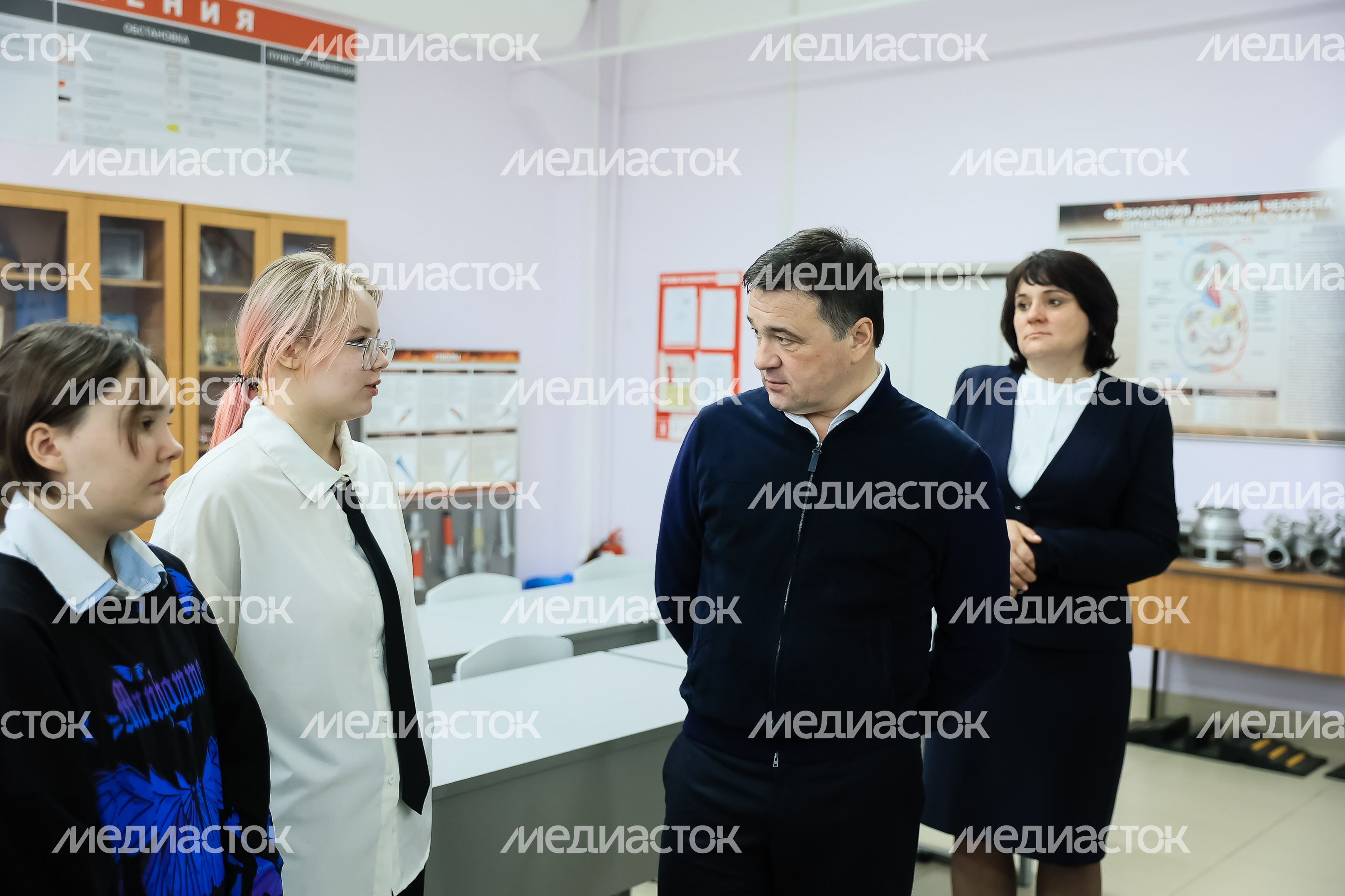 Посещение Губернатором Павлово-Посадского Техникума