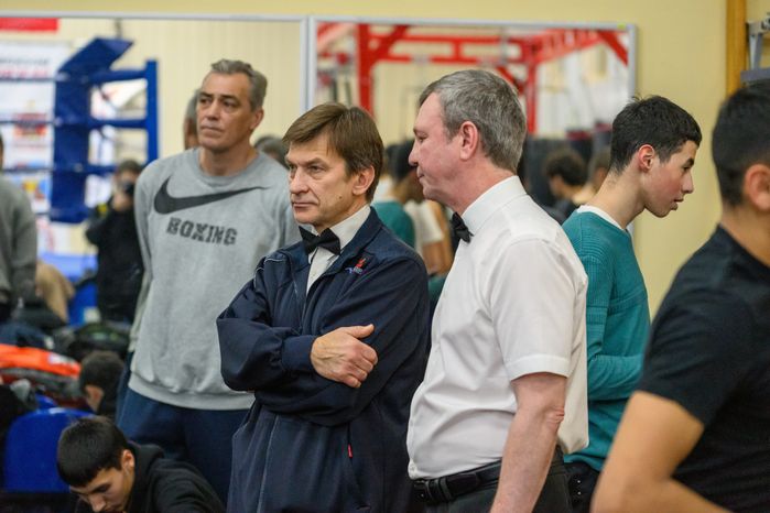 Соревнования по боксу в Люберцах, посвященные разгрому немецко-фашистских войск под Москвой