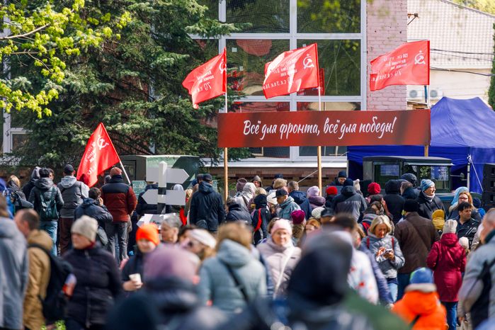 Военно-историческая реконструкция "Успех в единстве поколений" в Химках