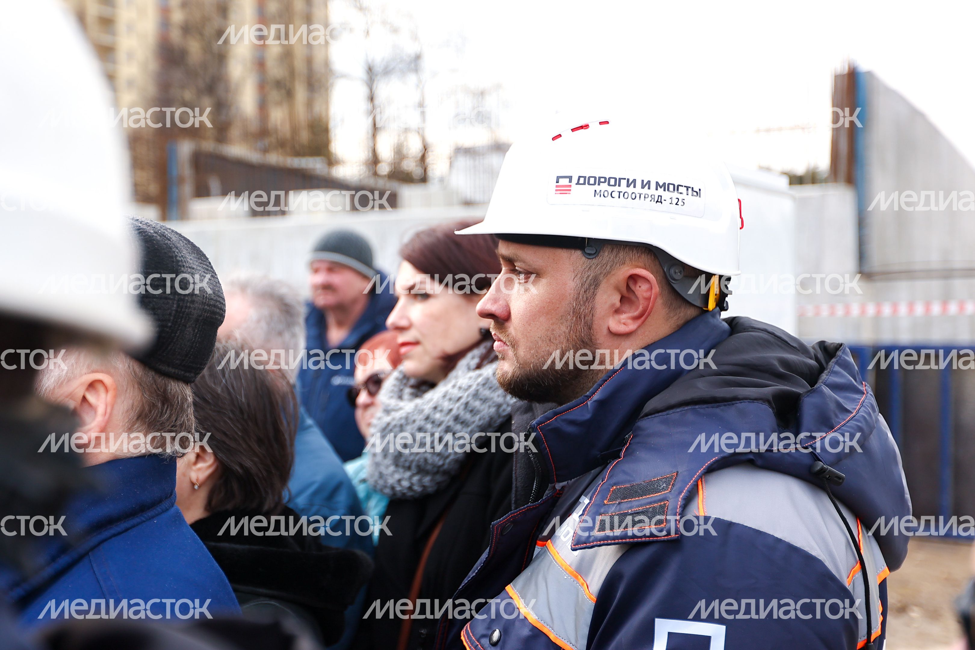 Проверка губернатором строительства путепровода в Раменском