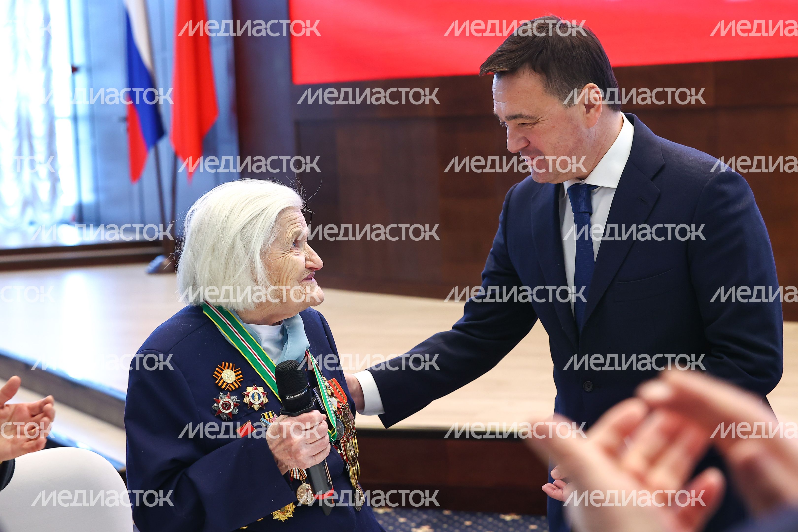 Торжественное мероприятие, посвященное 35-летию совета ветеранов Подмосковья, с участием Губернатора Московской области