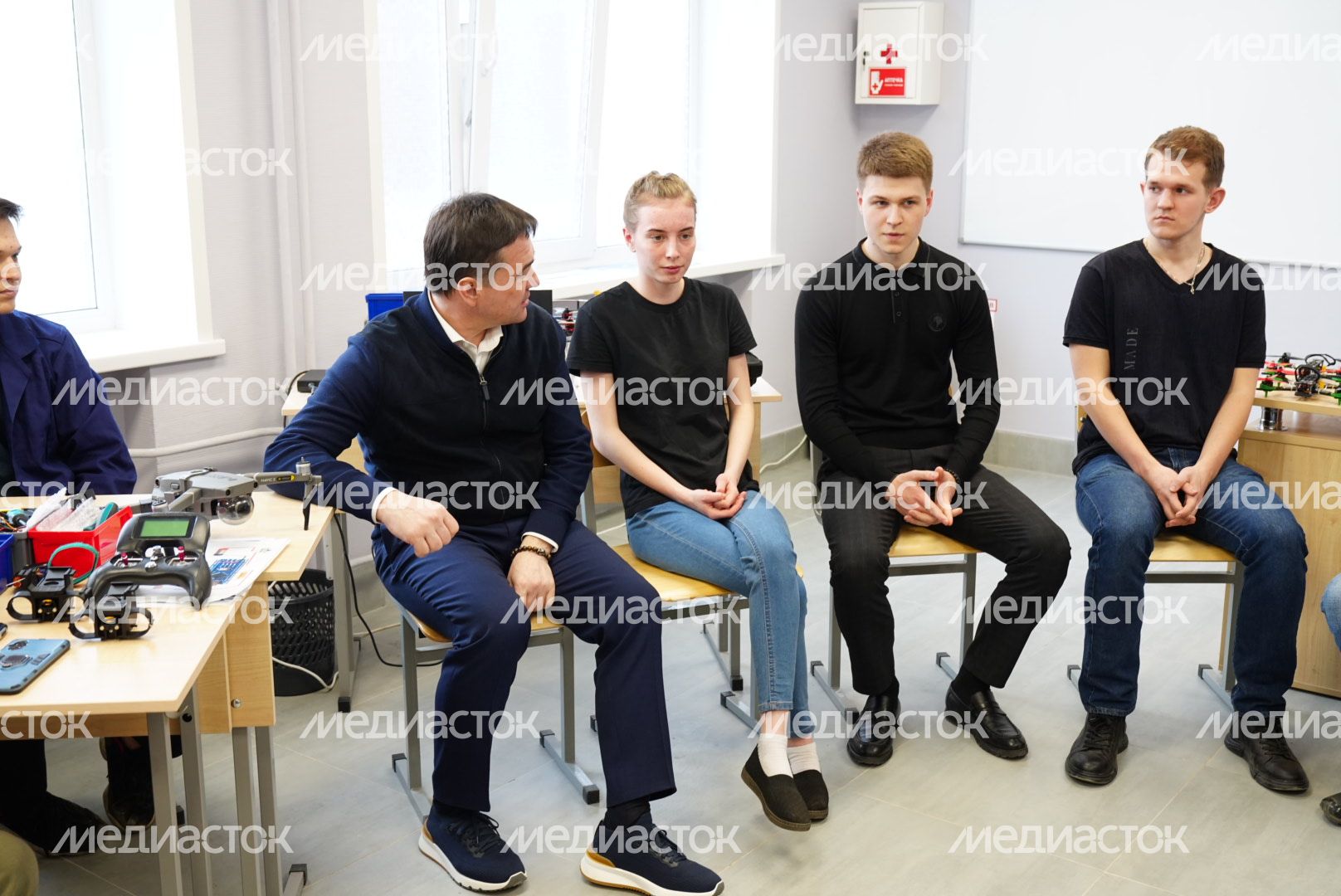 Посещение губернатором Люберецкого техникума