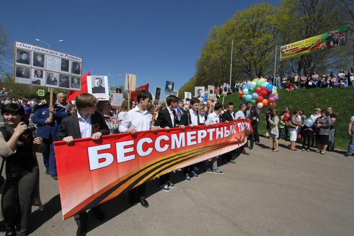Акция «Бессмертный полк» в Кашире