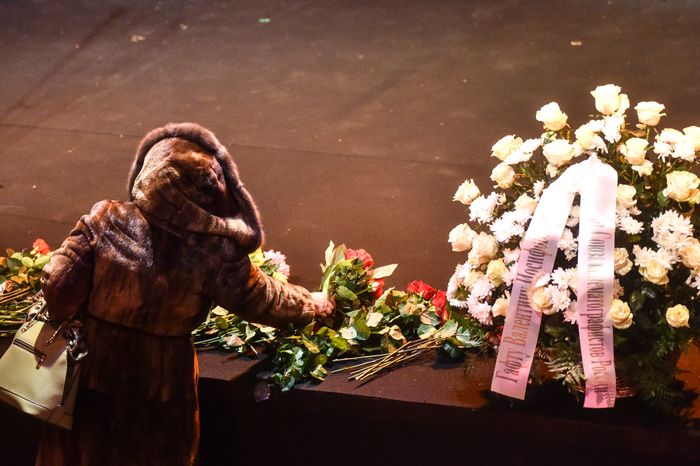 Церемония прощания с актером Валентином Гафтом в театре «Современник» в Москве