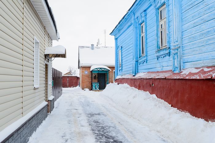 Зарайск. Виды города. Зима