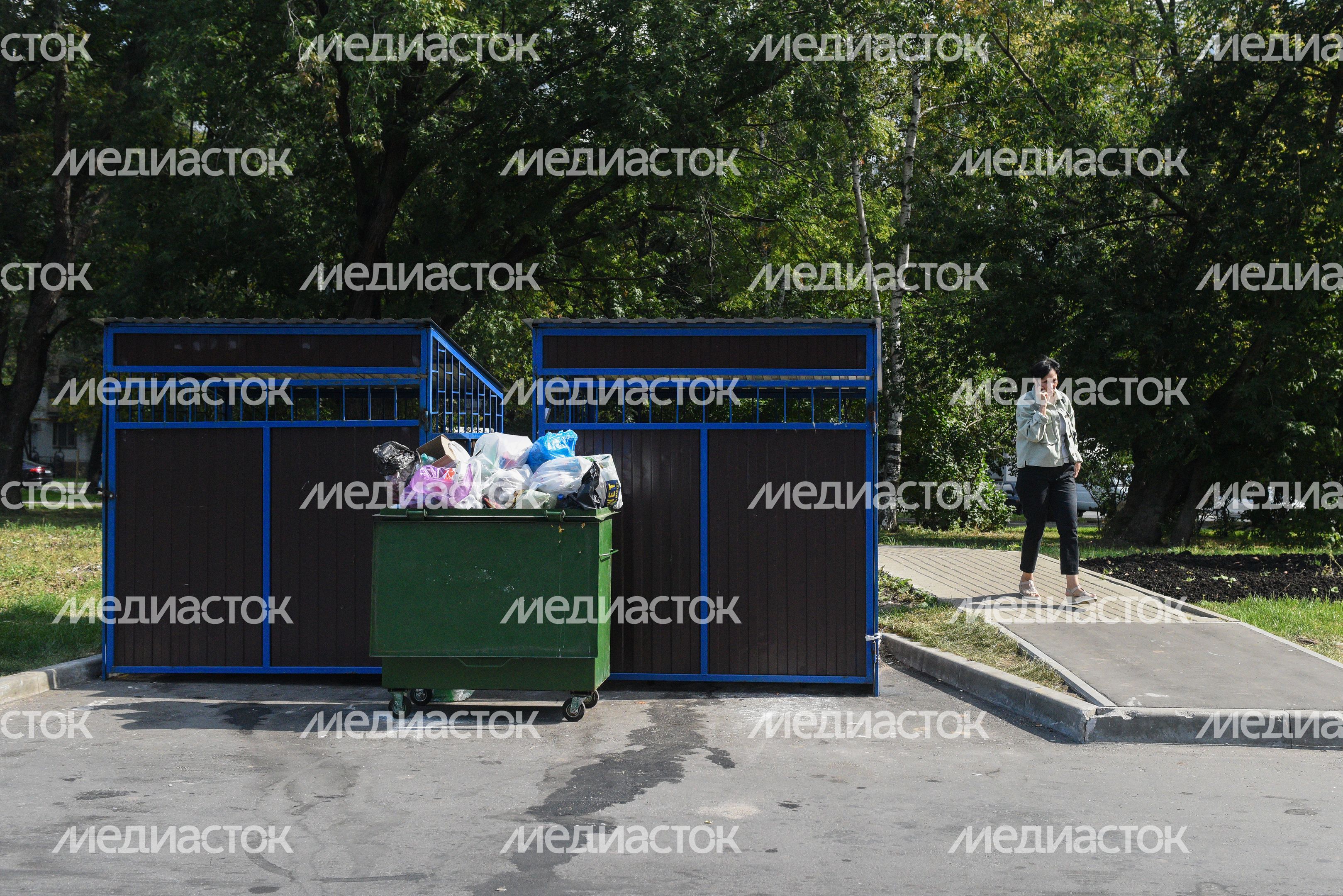 Места сбора бытовых отходов в Москве