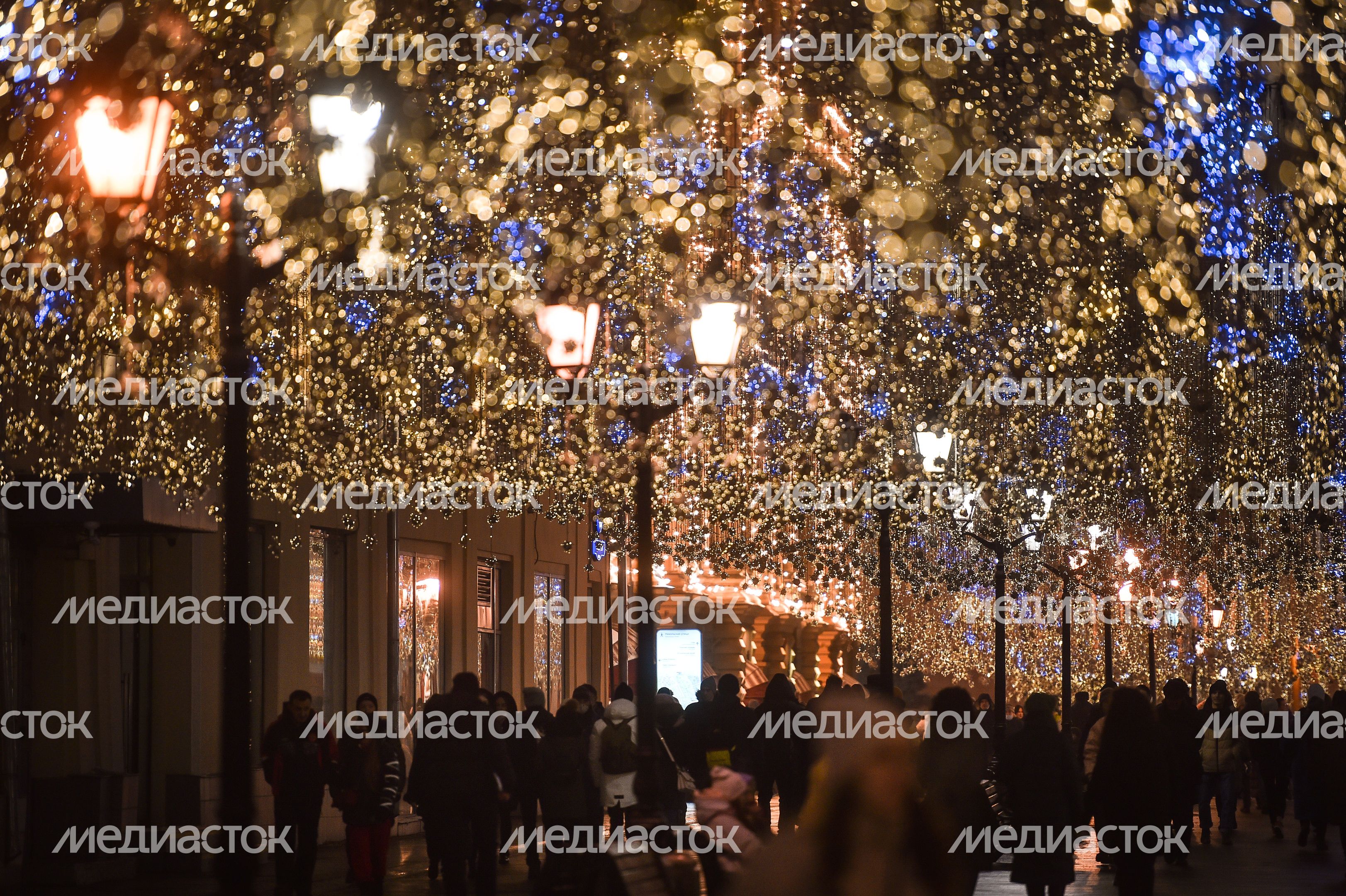 Новогодняя иллюминация в Москве