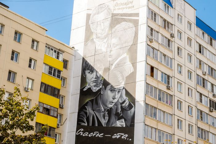 Балашиха. Муралы на стенах домов