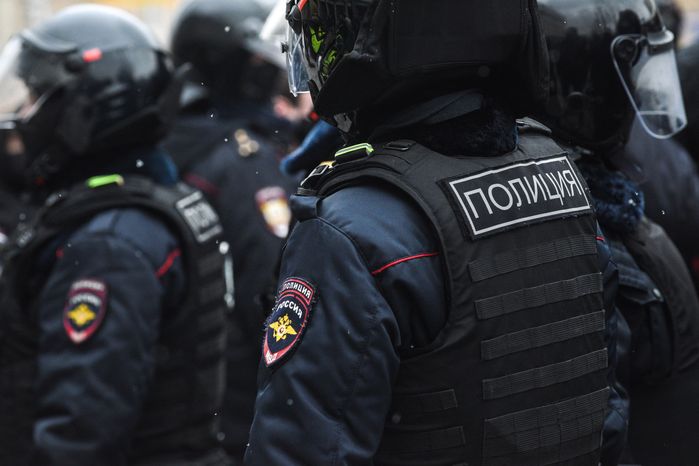 Охрана общественного порядка сотрудниками полиции в Москве