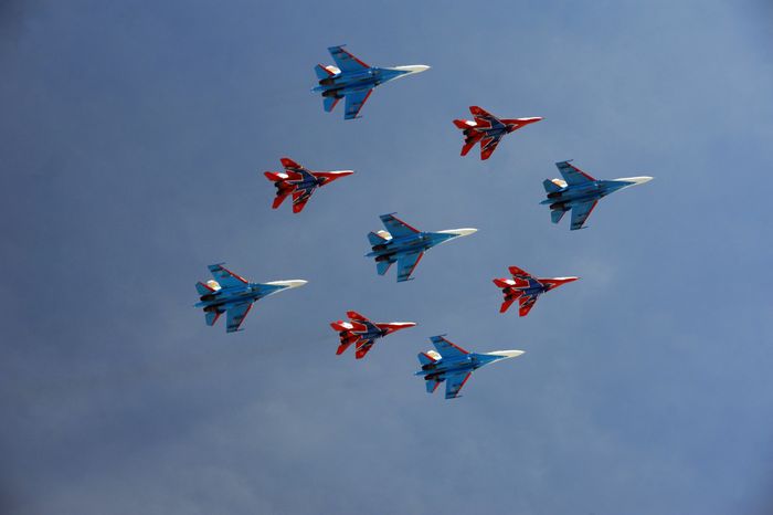 Генеральная репетиция парада Победы на Красной площади