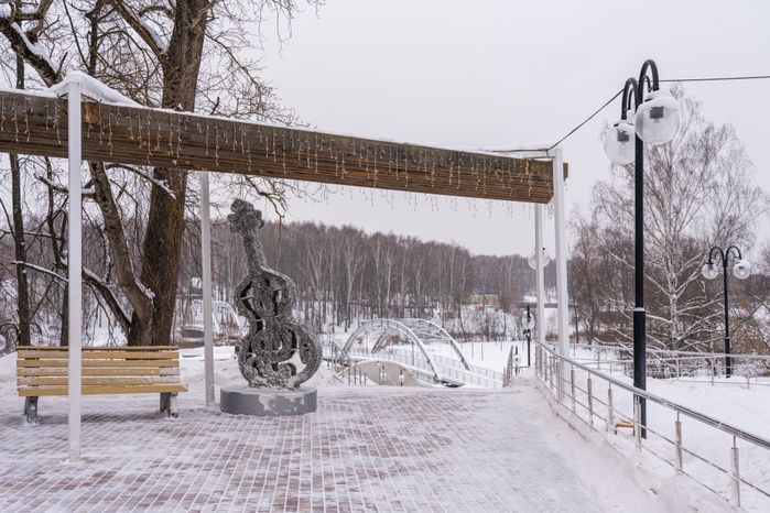 Клин. Парк культуры и отдыха «Сестрорецкий». Зима