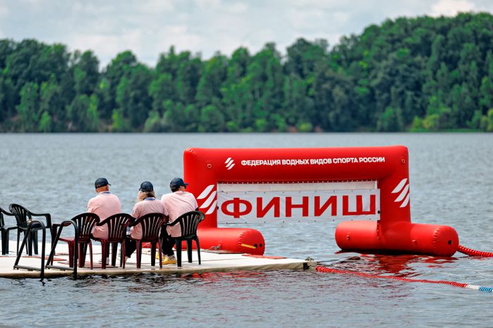 Кубок России по плаванию на открытой воде в Истринском водохранилище в округе Солнечногорск