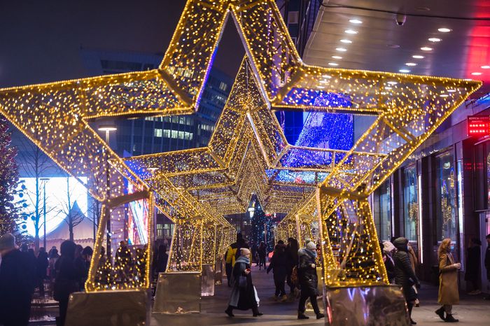 Новогодняя иллюминация в Москве