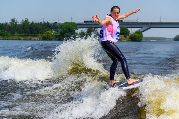 Чемпионат Московской области по серфингу на Пироговском водохранилище в Долгопрудном
