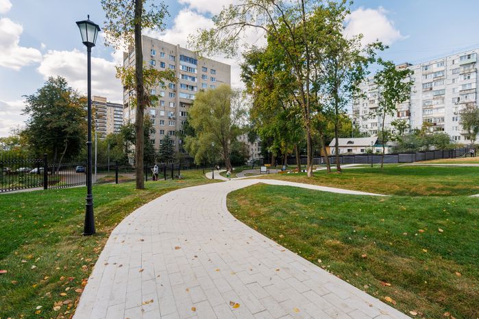 Новый сквер на территории усадьбы Лыткарино